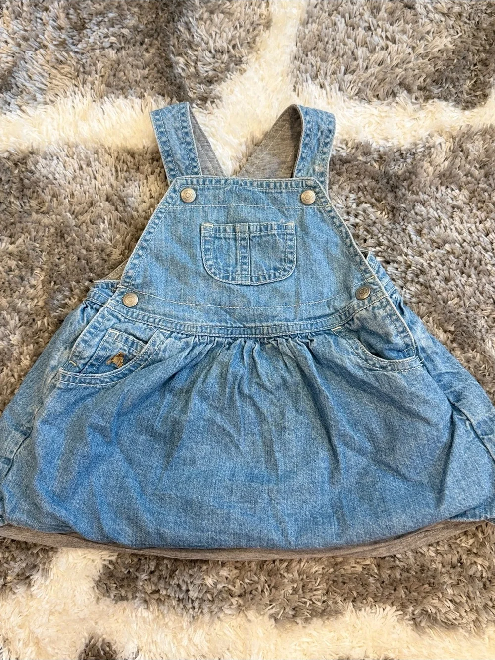 Baby GAP Vintage Light Blue Denim Overall Dress- heritage collection